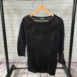Ralph Lauren Hand Knit Heavy 100% cotton Sweater
